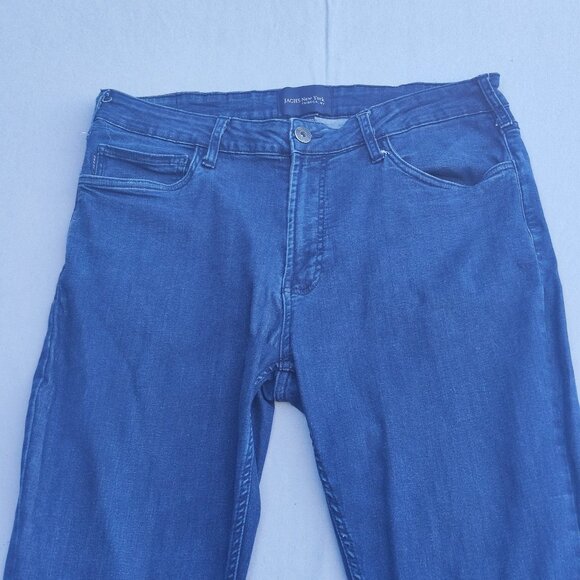 Jachs New York Jeans men's sz 34/32 indigo blue colour classic straight leg slim - Picture 2 of 13